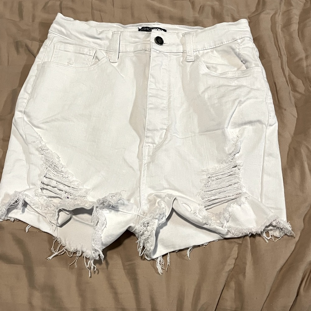 White Fashion Nova Shorts